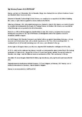 A preview of a PDF biography for Swann, Murray